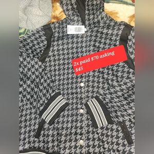 Torrid 2x Houndstooth Bomber